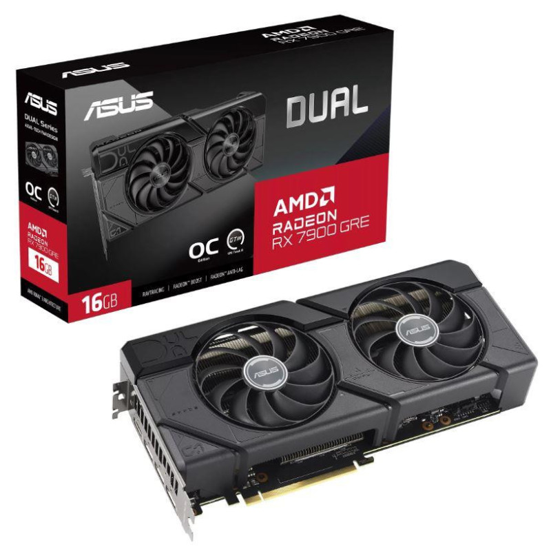 VGA PCIE16 RX7900GRE 16GB / DUAL-RX7900GRE-O16G ASUS