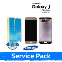 Ekranas skirtas Samsung J330 J3 2017 auksinis (Service Pack)