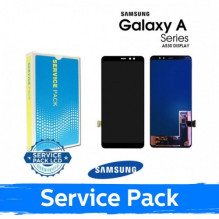 Ekranas skirtas Samsung A530 2018 A8 juodas (Service Pack)