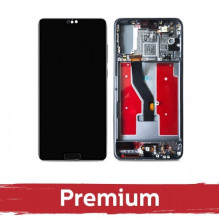 Ekranas skirtas Huawei P20 Pro su rėmeliu / Black / OEM