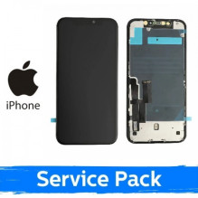 Ekranas skirtas iPhone 11 juodas (Service Pack)