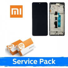 Ekranas skirtas Xiaomi Poco M6 Pro 4G / Redmi Note 13 Pro 4G su rėmeliu / Purple / (Service Pack)