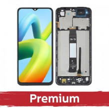 Ekranas skirtas Xiaomi Redmi A1 (A1+) / Redmi A2 (A2+) juodas su rėmeliu OEM