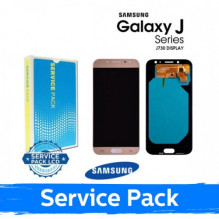 Ekranas skirtas Samsung J730 2017 J7 auksinis (Service Pack)