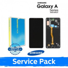 Ekranas skirtas Samsung A920 2018 A9 juodas (Service Pack)