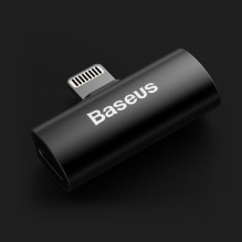 Adapteris Baseus L46 juodas ( Input &quot;Lightning&quot; / Output 2x &quot;Lightning&quot; )