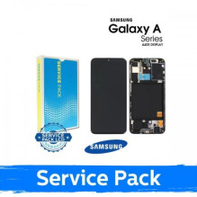 Ekranas skirtas Samsung A405 2019 A40 juodas su rėmeliu (Service Pack)