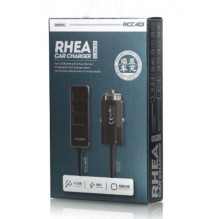 Automobilinis įkroviklis Remax &quot;Rhea&quot; RCC401 juodas 3.1A (4xUSB)