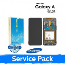 Ekranas skirtas Samsung A805 2019 A80 juodas su rėmeliu (Service Pack)