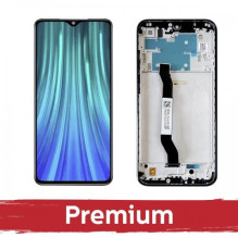 Ekranas skirtas Xiaomi Redmi Note 8 Pro su rėmeliu / White / OEM