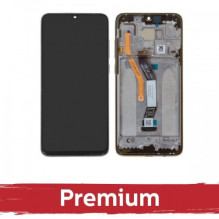 Ekranas skirtas Xiaomi Redmi Note 8 Pro su rėmeliu / Blue / OEM