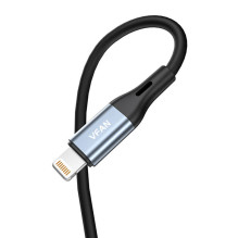 Cable VFAN L05 Lightning to mini jack 3.5mm AUX, 1m (gray)