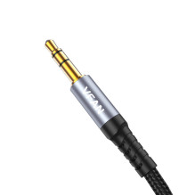 Cable VFAN L11 mini jack 3.5mm AUX, 1m, gold plated (grey)