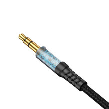 Cable VFAN L11 mini jack 3.5mm AUX, 1m, gold plated (grey)