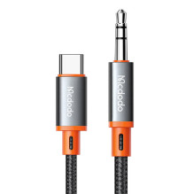 Cable Mcdodo CA-0820 USB-C to 3.5mm AUX mini jack, 1.2m (black)