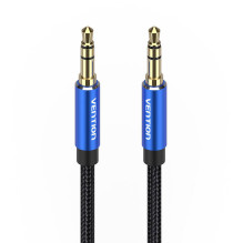 Cable Audio micro jack 3.5mm Vention BAWLJ 5m Blue