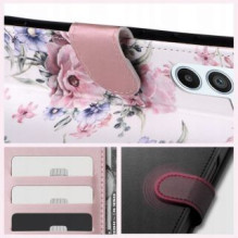 Tech-Protect Tech-Protect Wallet case for Samsung Galaxy A55 5G - pink flowers