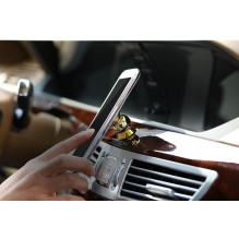 Universalus Iphone ir kitų telefonų, GPS magnetinis laikiklis automobiliuose, tvitinamas prie panelės