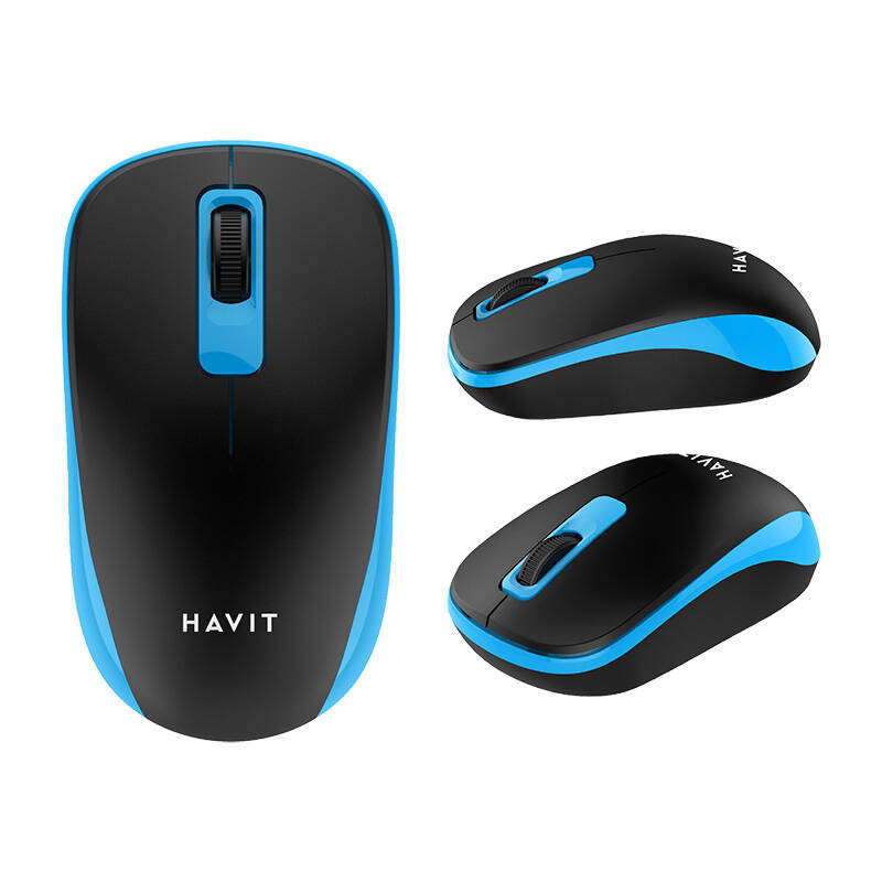 Wireless mouse Havit MS626GT (black and blue)