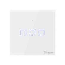 Smart Switch WiFi Sonoff T0 EU TX (3 kanalai)