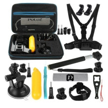 Puluz 20 in 1 Accessories Ultimate Combo Kits for sports cameras PKT11