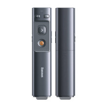 Baseus Orange Dot Multifunctionale remote control for presentation, with a laser pointer - gray