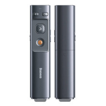 Baseus Orange Dot Multifunctionale remote control for presentation, with a laser pointer - gray