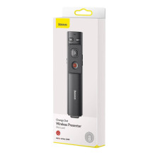 Baseus Orange Dot Multifunctionale remote control for presentation, with a laser pointer - gray