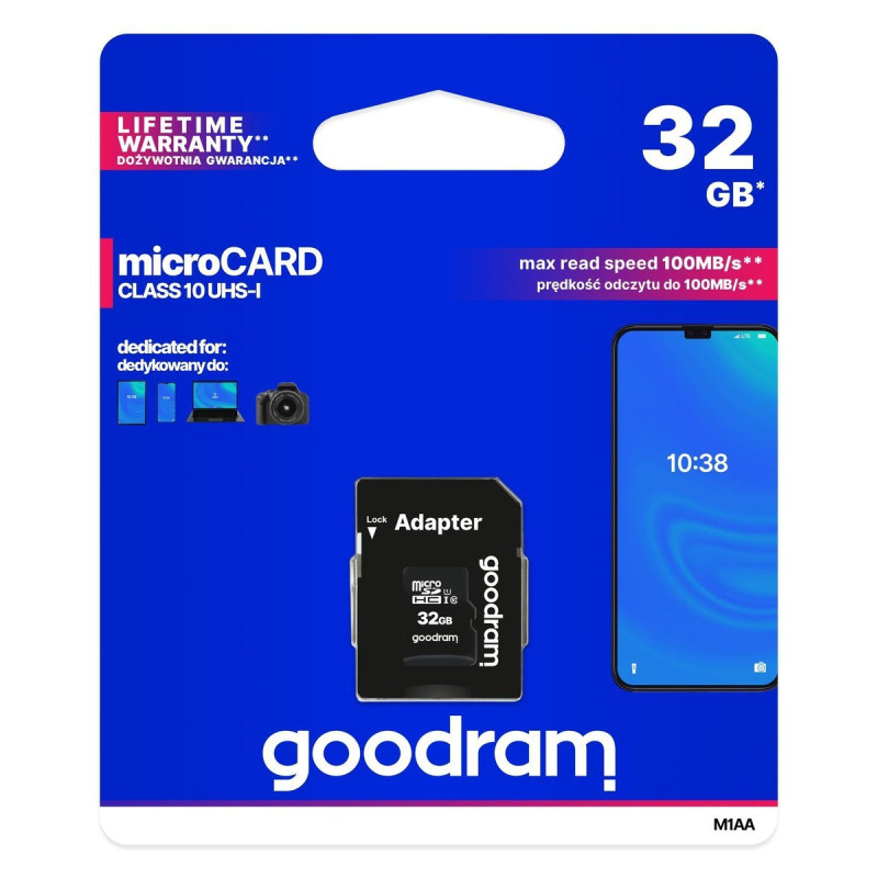 Atminties kortelė Goodram microSD 32GB (M1AA-0320R12)