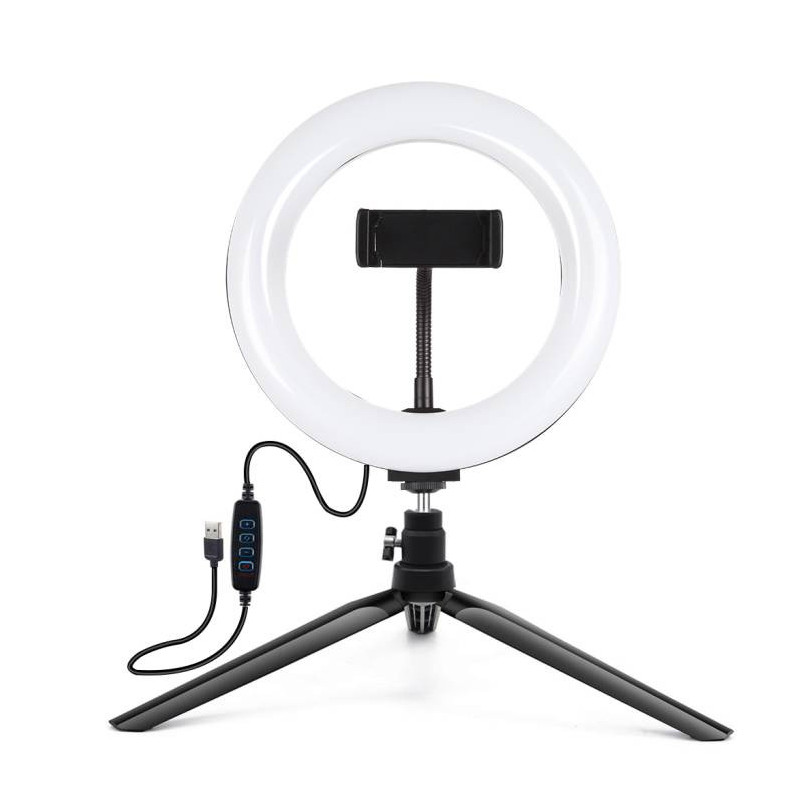 Puluz stovas su 20 cm LED žiedu Vlogging PKT3073B