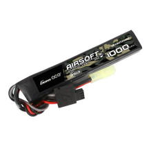 Gens ace G-Tech 25C 1000mAh 2S1P 7.4V Airsoft Gun Lipo baterija su mini Tamiya kištuku