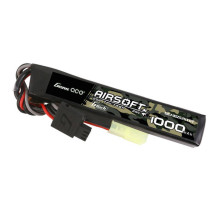 Gens ace G-Tech 25C 1000mAh 2S1P 7.4V Airsoft Gun Lipo Battery with mini Tamiya Plug