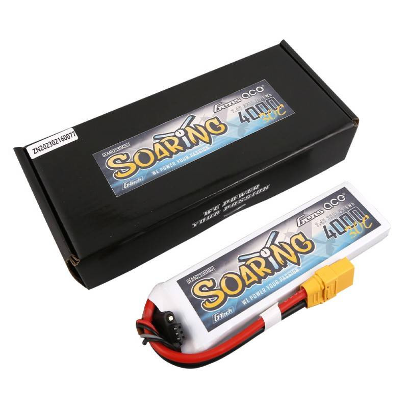 Battery Gens Ace G-Tech Soaring 4000mAh 7.4V 30C 2S1P XT90