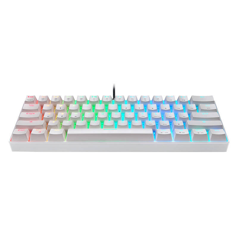 Mechanical gaming keyboard Motospeed CK61 RGB (white)