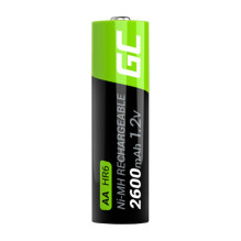 Green Cell Rechargeable Batteries Sticks 4x AA R6 2600mAh