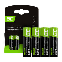 Green Cell įkraunamos baterijos, 4x AA HR6 2000 mAh