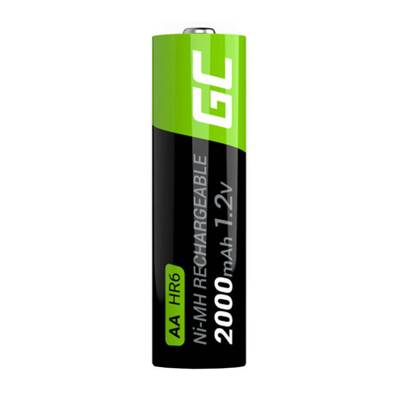 Green Cell Rechargeable Batteries Sticks 4x AA HR6 2000 mAh