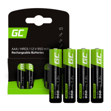 Green Cell įkraunamos baterijos lazdelės 4x AAA HR03 950mAh