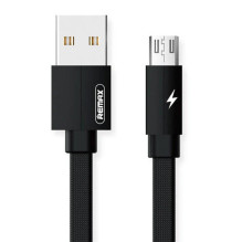 USB Micro Remax Kerolla laidas, 1m (juodas)