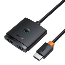 HDMI Switch Baseus su 1 m kabelių grupe juoda