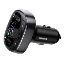 Siųstuvas FM Baseus T tipo S-09 Bluetooth (juodas)