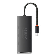 HUB adapteris 4 prievadų USB-C Baseus OS-Lite 25 cm (juodas)