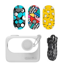 Protective Case Sunnylife foProtective Case Sunnylife for Insta360 GO 3 White with stickersr Insta360 GO 3 Black with st