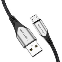 Kabelis nuo USB 2.0 A iki Micro USB Vention COAHI 3A 3m pilkas