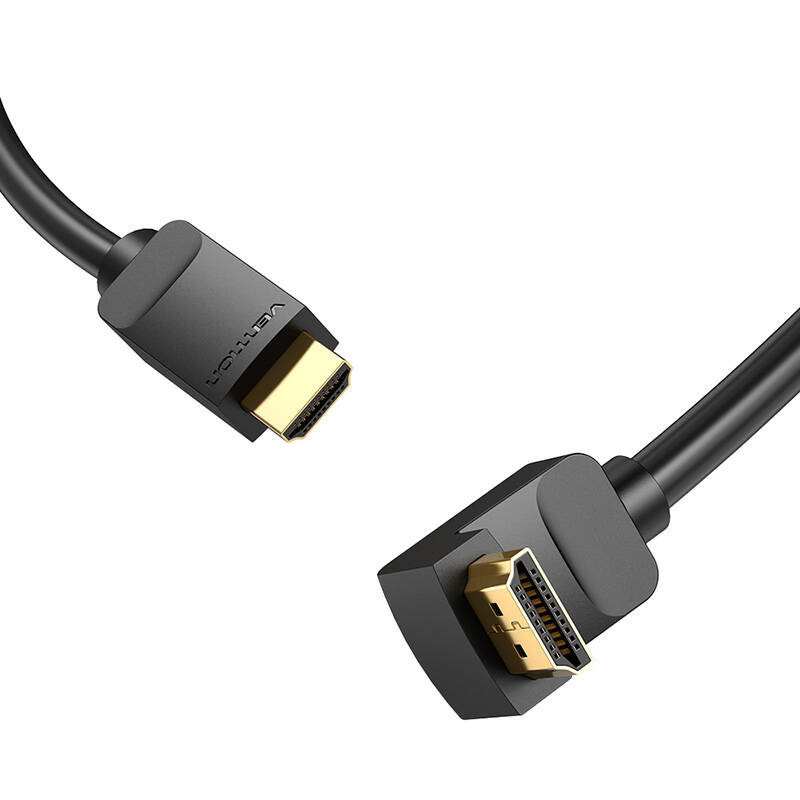 Kabelis HDMI 2.0 Vention AAQBH 2m, 270° kampu, 4K 60Hz (juodas)