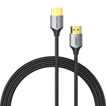 Itin plonas HDMI kabelis, ventiliacija ALEHD 0,5 m 4K 60 Hz (pilka)