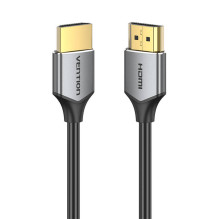 Itin plonas HDMI kabelis, ventiliacija ALEHD 0,5 m 4K 60 Hz (pilka)