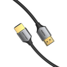 Itin plonas HDMI kabelis, ventiliacija ALEHD 0,5 m 4K 60 Hz (pilka)