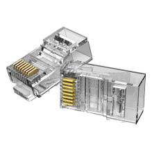 Modulinė RJ45 Cat.5E UTP jungties ventiliacija IDBR0-50 permatoma pakuotė po 50 vnt.