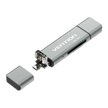 Daugiafunkcis USB2.0 kortelių skaitytuvo ventiliacija CCJH0 pilka